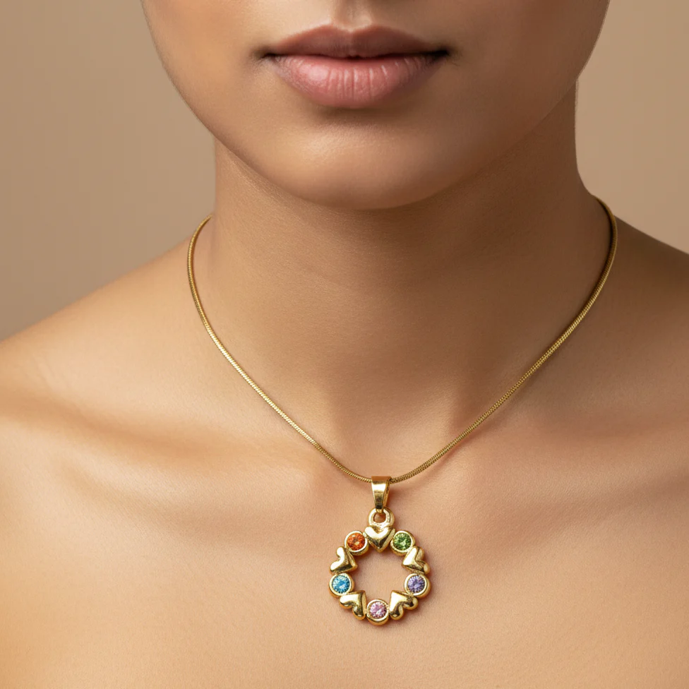 18K Gold Plated Set of 6 Necklace & Earring Sets with Folding Box - Image 11
