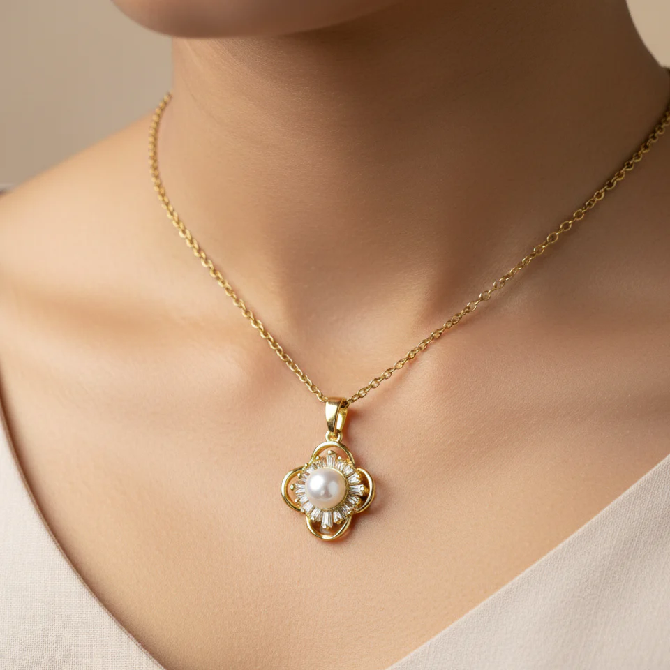 18K Gold Plated Set of 6 Necklace & Earring Sets with Folding Box - Image 9