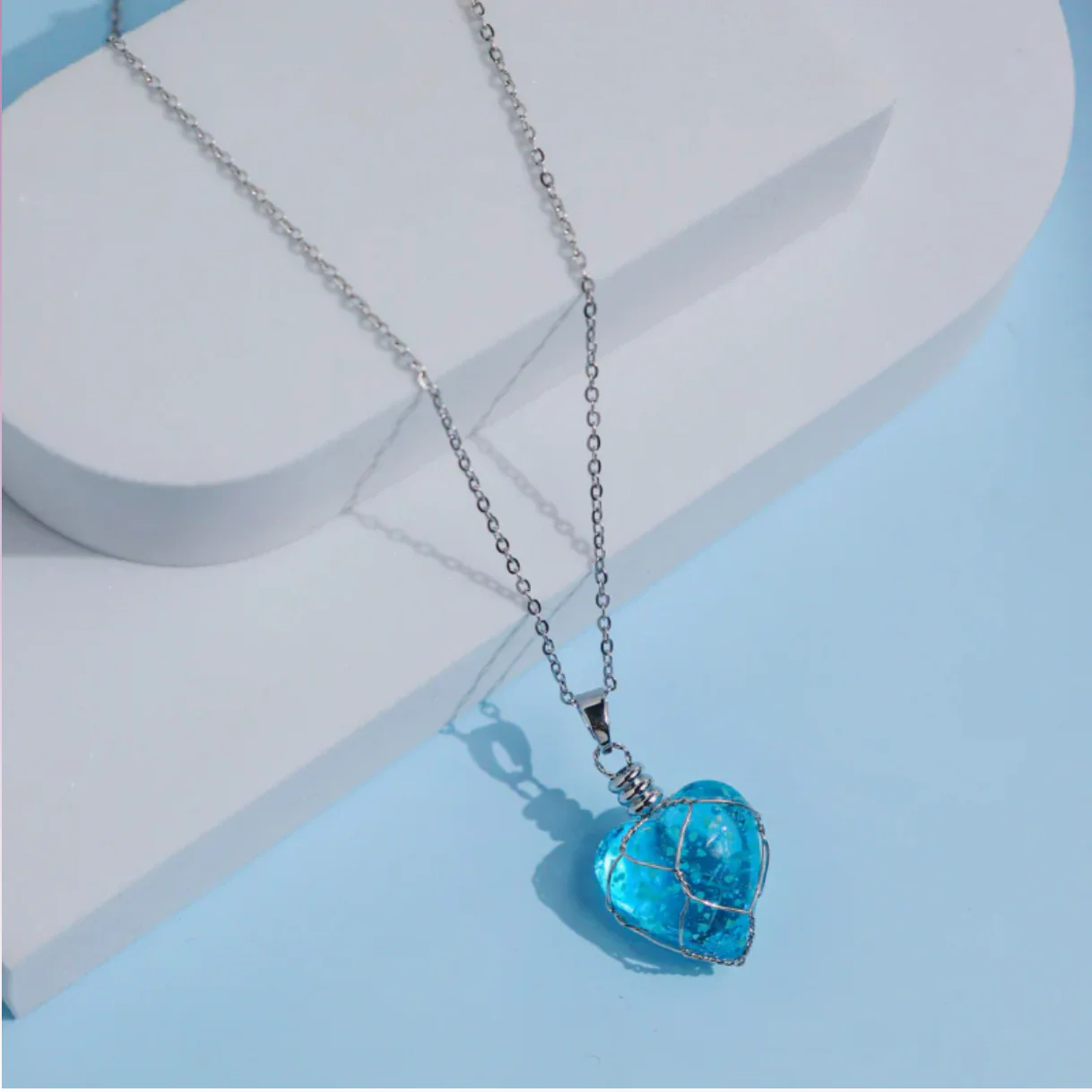 Crystal Heart Glow in Dark Necklace - Image 5