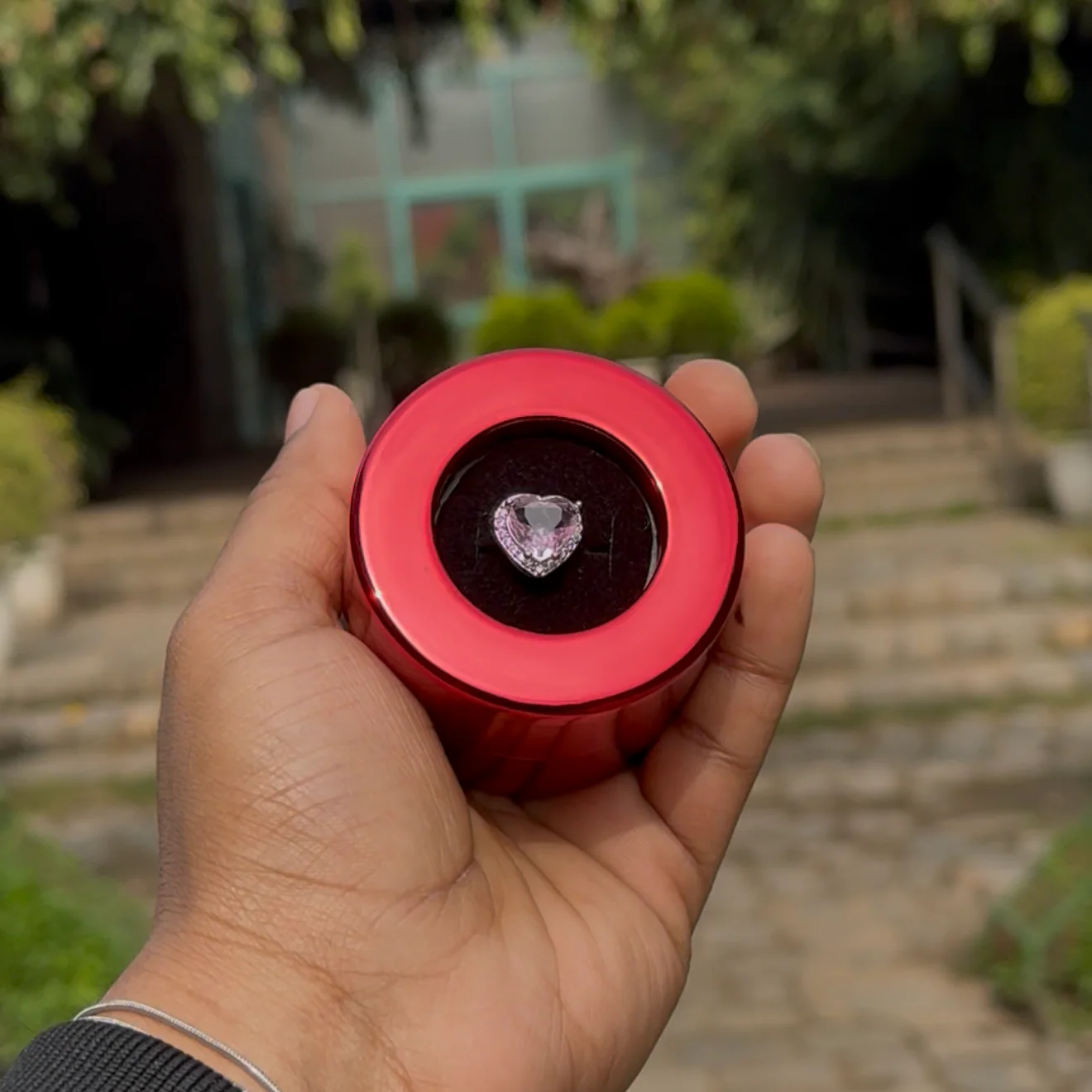 Princess Heart Ring with Rotating Box - Image 6