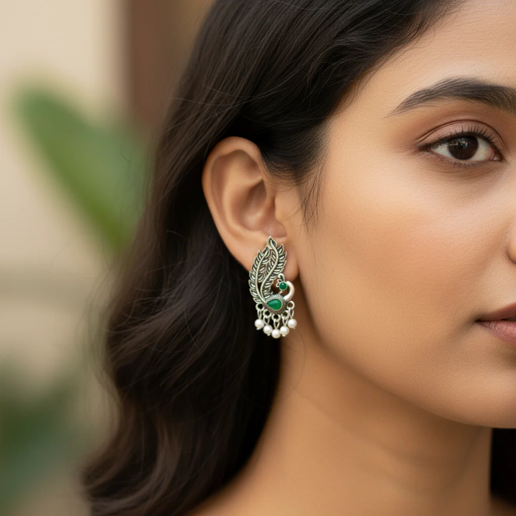 Set of 12 Random Earrings with Folding Jhumka Box with Name - Image 7
